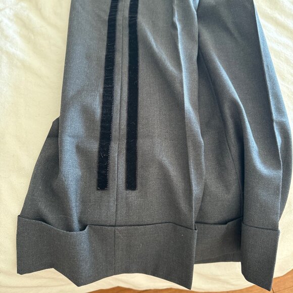 Nº 21 Wool Wide Leg Pants in Dark Grey Color - Picture 9 of 9